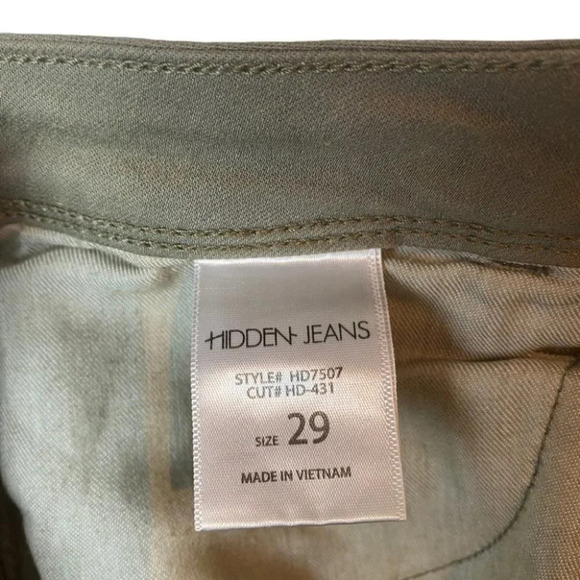 Hidden Jeans Olive Mid-Rise  Skinny Jeans Size 29 - Picture 12 of 13